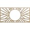 Ekena Millwork Hoover Wood Fretwork Pierced Ceiling Medallion, Birch, 30"W x 15"H x 11 1/8"ID x 3/8"T CMWP30X15X0375HOBI - alternate 1